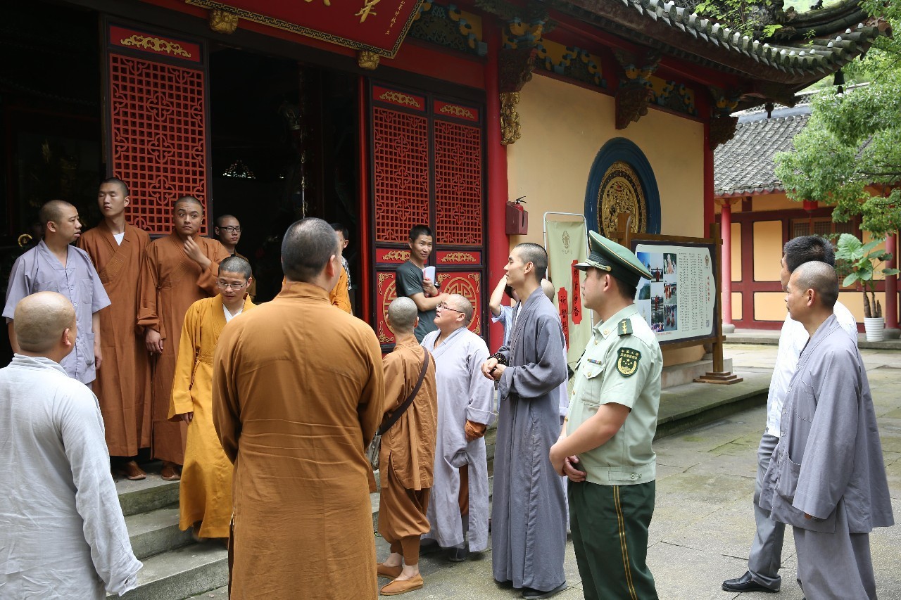 象山县宗教局联合县消防大队及县各寺院在等慈禅寺