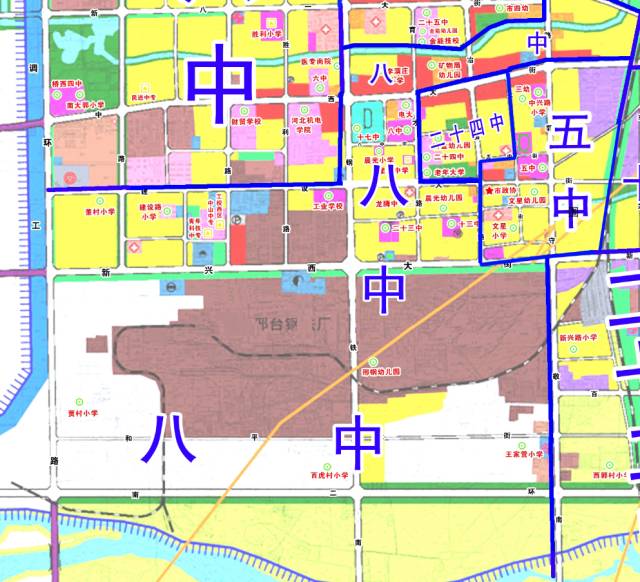 2017邢台市初中划片招生示意图公布!快看你家属于几中范围