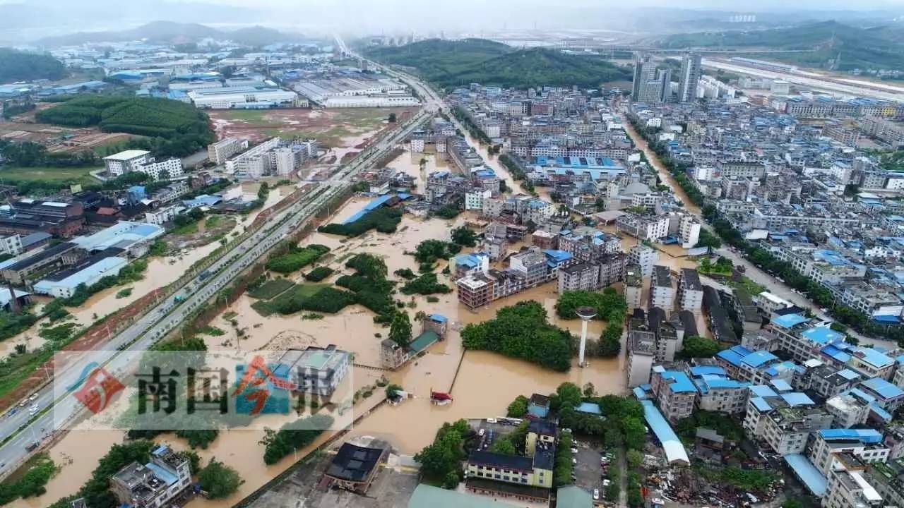 【震撼航拍】雒容也成为"水城"了.