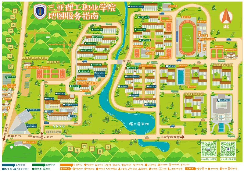 武汉大学校园手绘地图