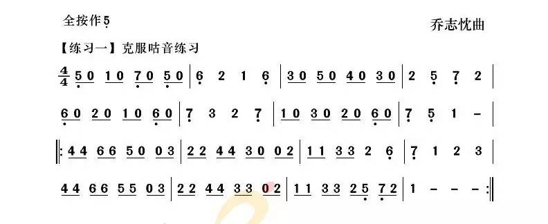【葫芦丝教学】葫芦丝中高级练习曲1》克服咕音练习