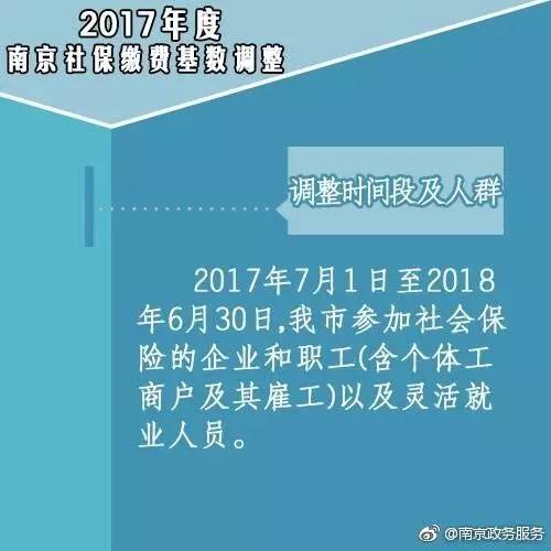 南京2017年度社保缴费基数敲定!下限2772,上