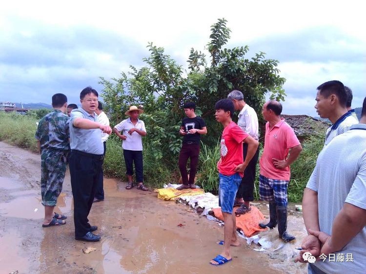 藤县抗洪一线,我们在奋斗