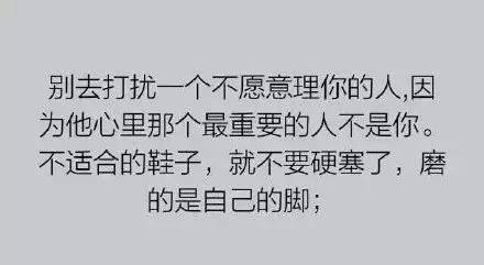 挤不进别人的世界,就别硬挤了难为了自己,难为了别人何必呢若不被在乎