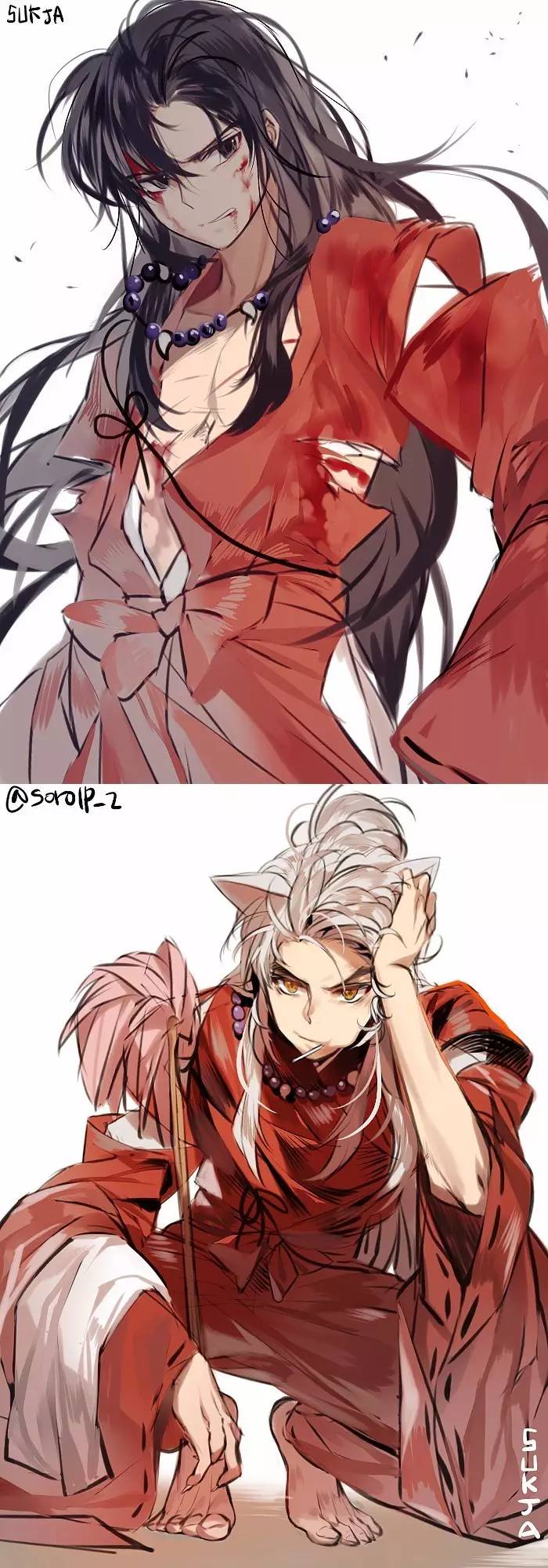 杀生丸x犬夜叉 画师sukja p站id=1576391446