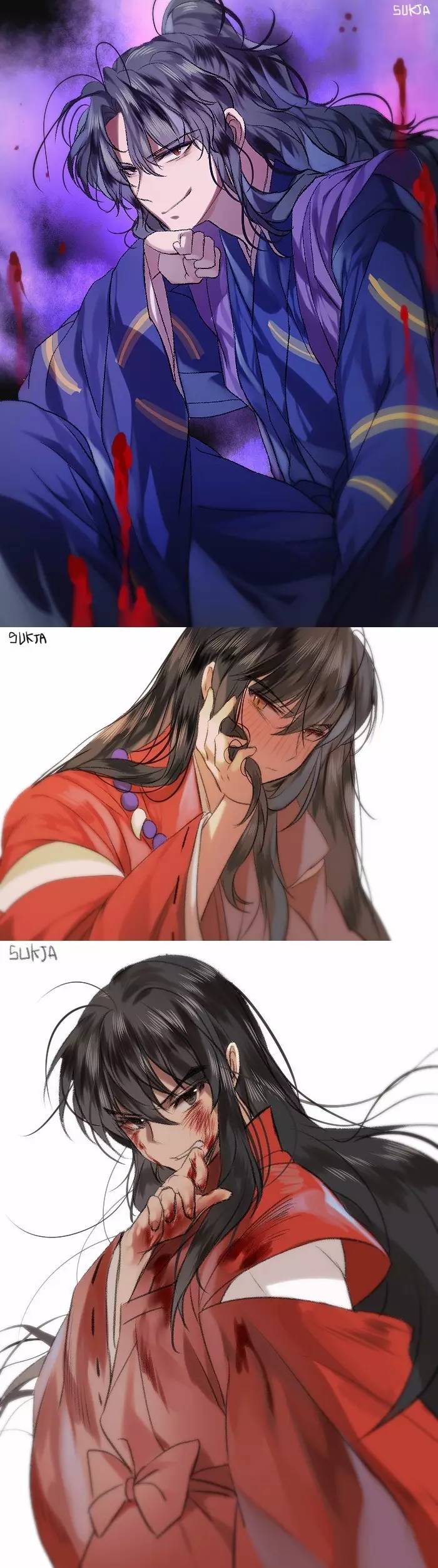 杀生丸x犬夜叉 画师sukja p站id=1576391446