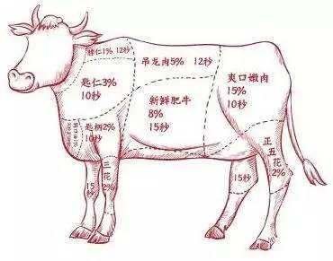 "我们"全身只有39%可用于涮牛 身上有几个极其珍贵的部位 大喜牛环境