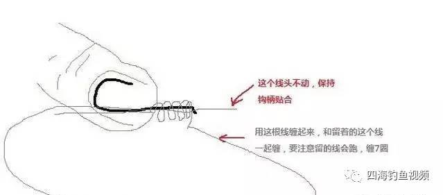 双钩防缠绕最简单绑法