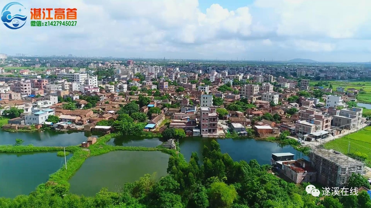 航拍遂溪新农村,太美了.