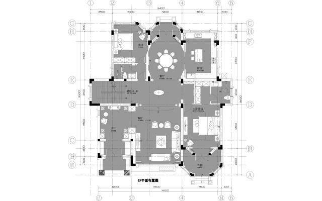 壹尼装饰设计新作—450平米春心荡漾的私邸别墅设计落地实景