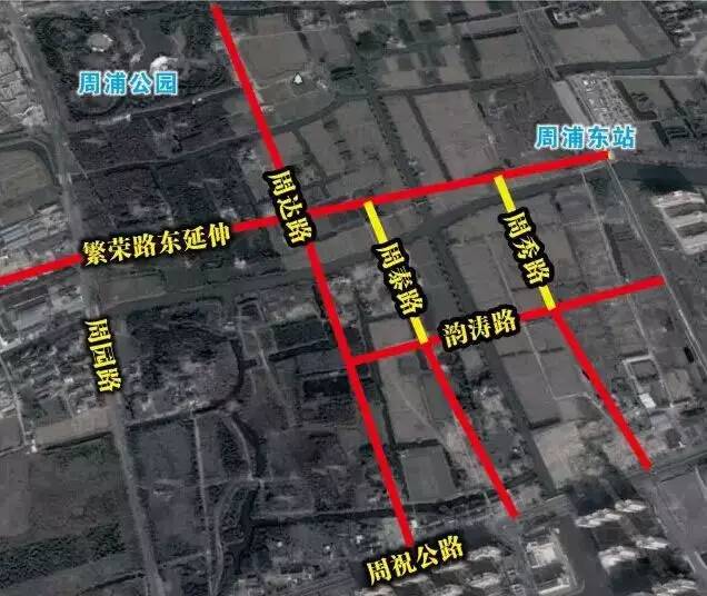 规划要致富先修路周浦东站附近将新建多条道路