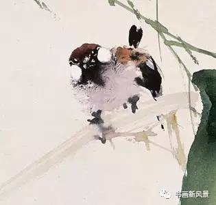 把大师赵少昂画的鸟放大看看,真是美不胜收!