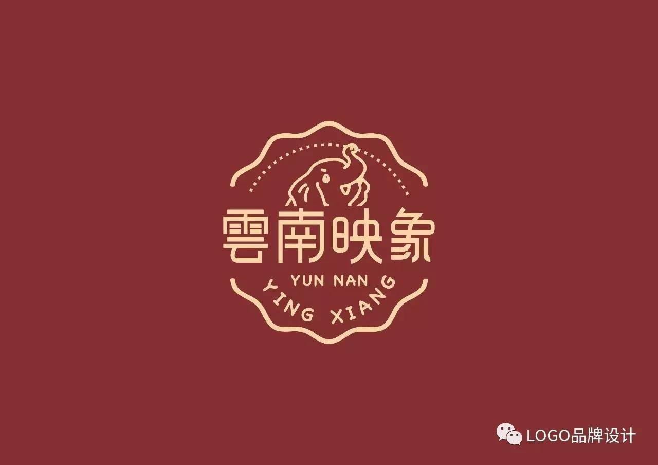 原创案例云南映象logo设计云南鲜花饼