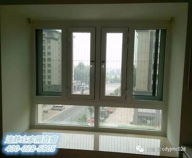 重庆隆鑫花样汇逸静隔音窗加层安装,从正面看像一个窗户,隔近距离交通