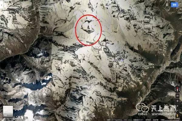 超诡异!西藏卫星地图放大后,竟然有一尊巨大佛像图片