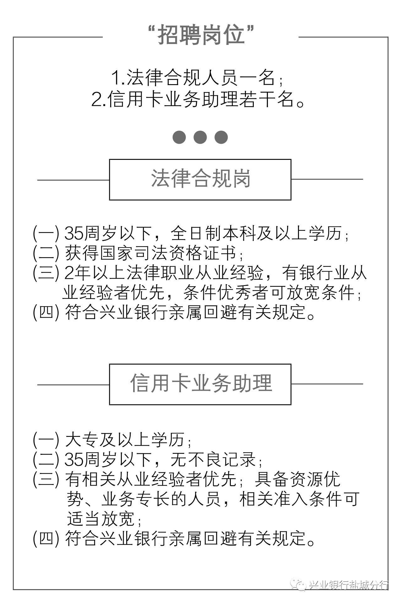 盐城银行招聘_2019年兴业银行盐城分行招聘公告(3)