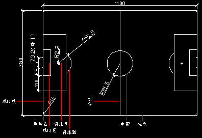 五人制足球场尺寸