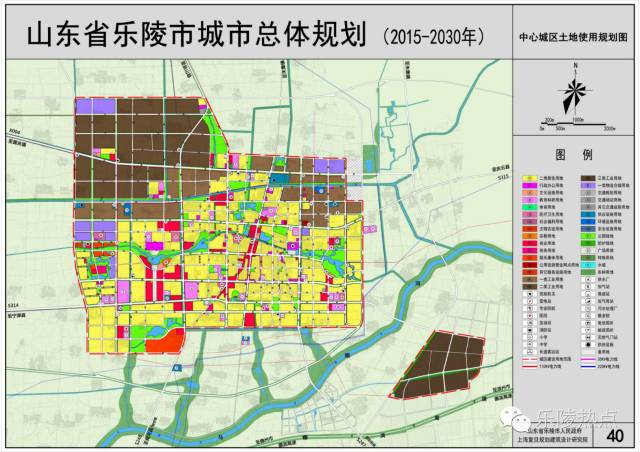 (1)市域:乐陵市行政辖区,总面积1172km2,为市域城镇体系规划范围.图片