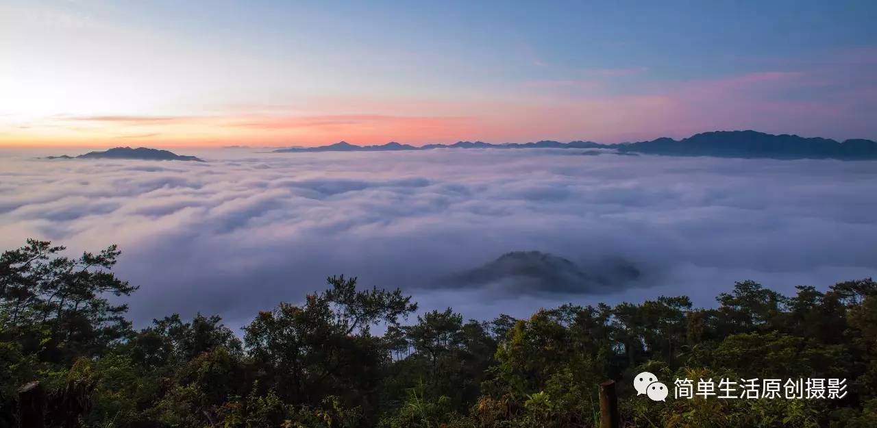 岑溪大山顶观云海