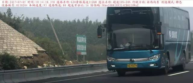 【曝光台】鲁ue9218大客车,你超速了!