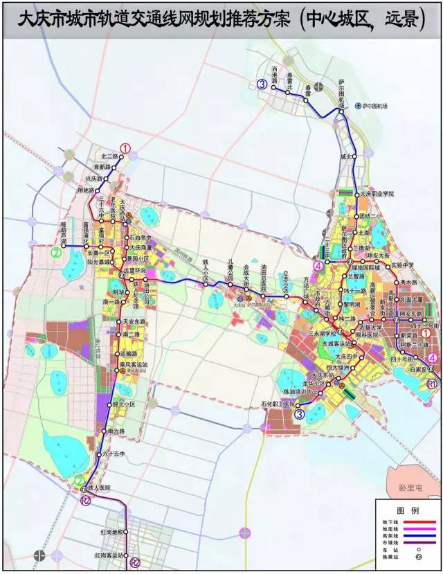 (点击图片可放大) 敷设方式规划 本次规划暂推荐 大庆市东,西部主城区