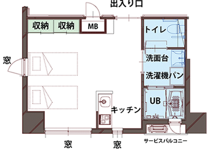 日本小型老年公寓:快捷酒店的房间尺寸,星级酒店的