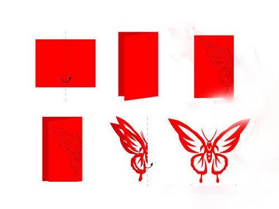 【剪纸图案大全】剪纸蝴蝶教程,简单又实用