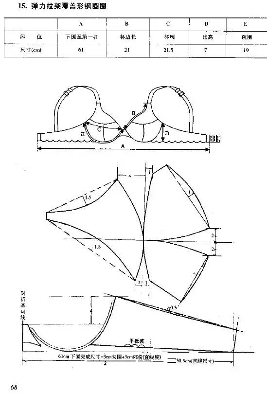 内衣纸样制作_内衣内裤纸样打板图(3)