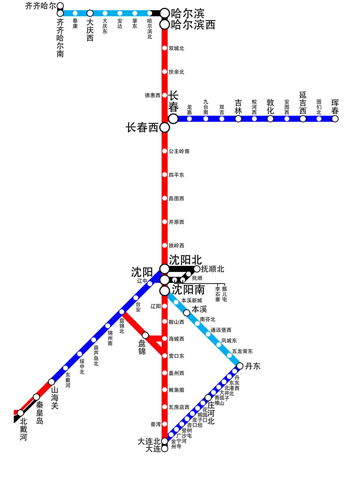 收藏 中国高铁运营线路图(2017年7月最新版)