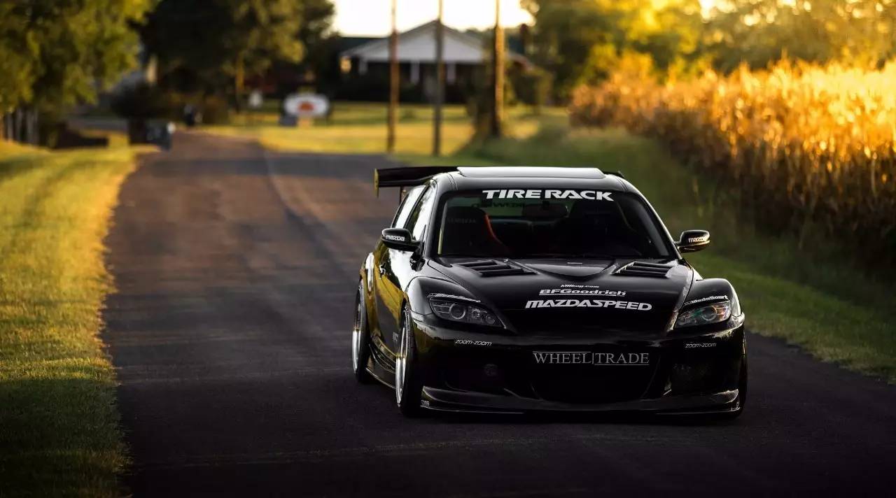 stanced mazda rx8