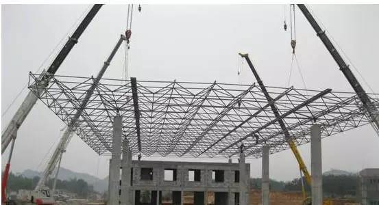 建筑技术|钢结构网架的三种施工方法