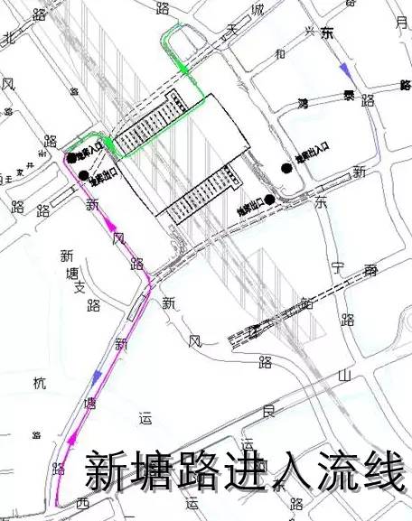 进入流线:离开流线3:花园兜街下匝道→掉头至东宁路→机场路离开流线2