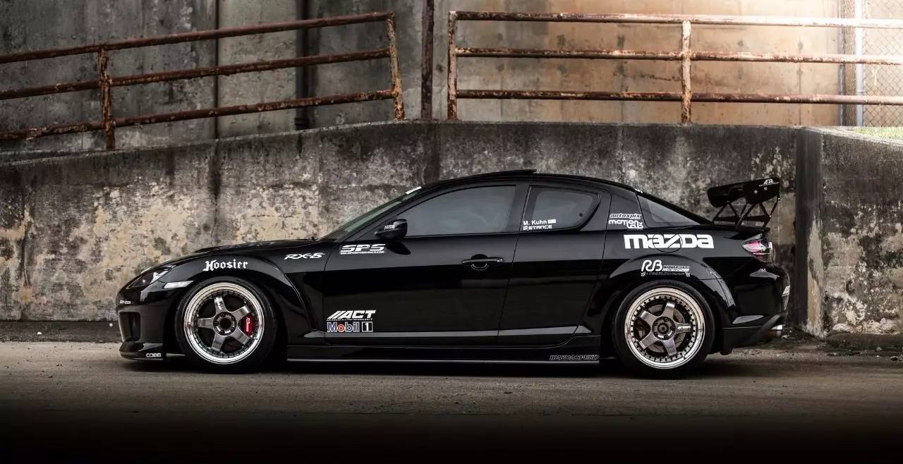 stanced mazda rx8