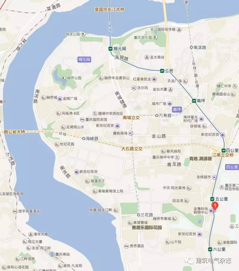 重庆南岸区学府大道33号(五公里轻轨站工商大学大门口旁)—— 重庆市