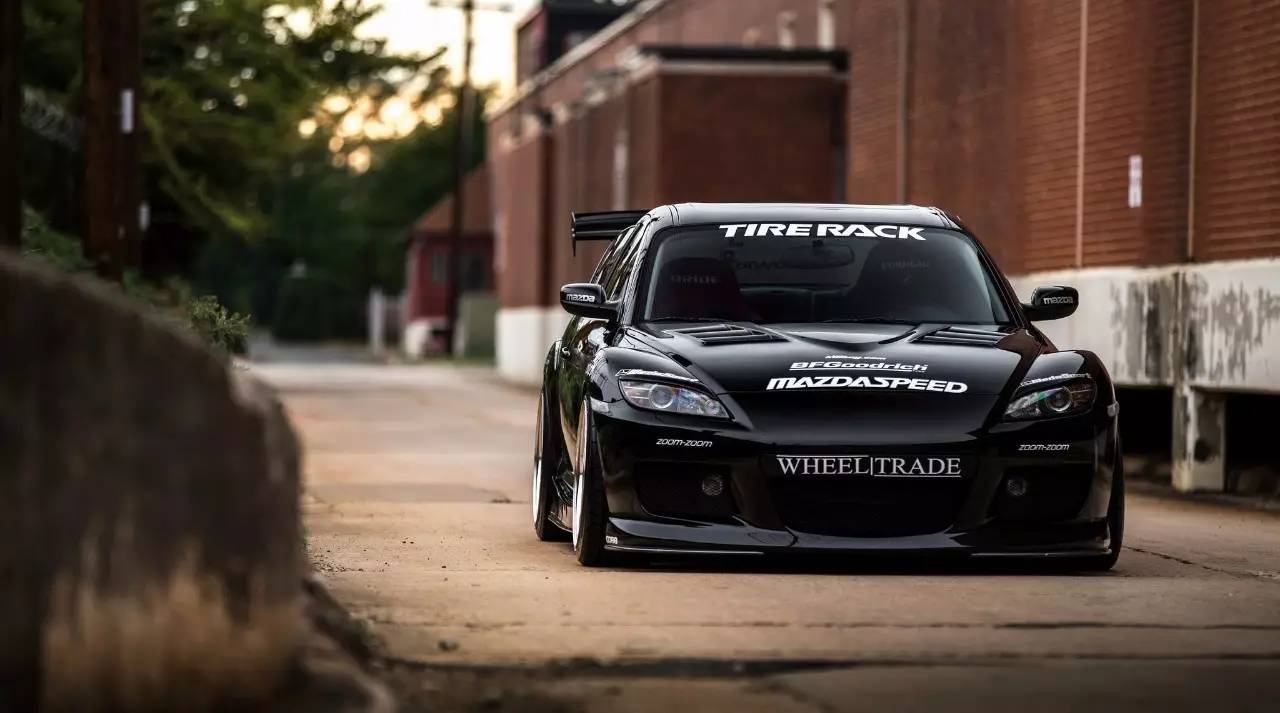 stanced mazda rx8