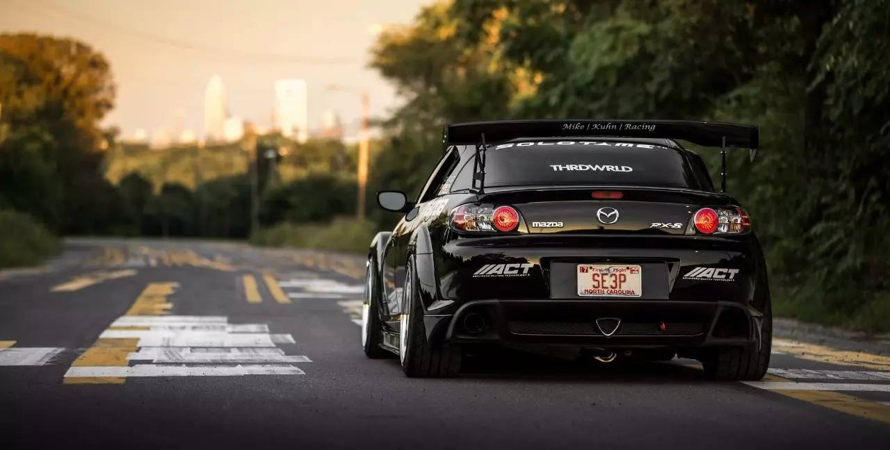 stanced mazda rx8