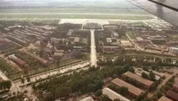 1989年的沈阳东塔机场上空航拍照片