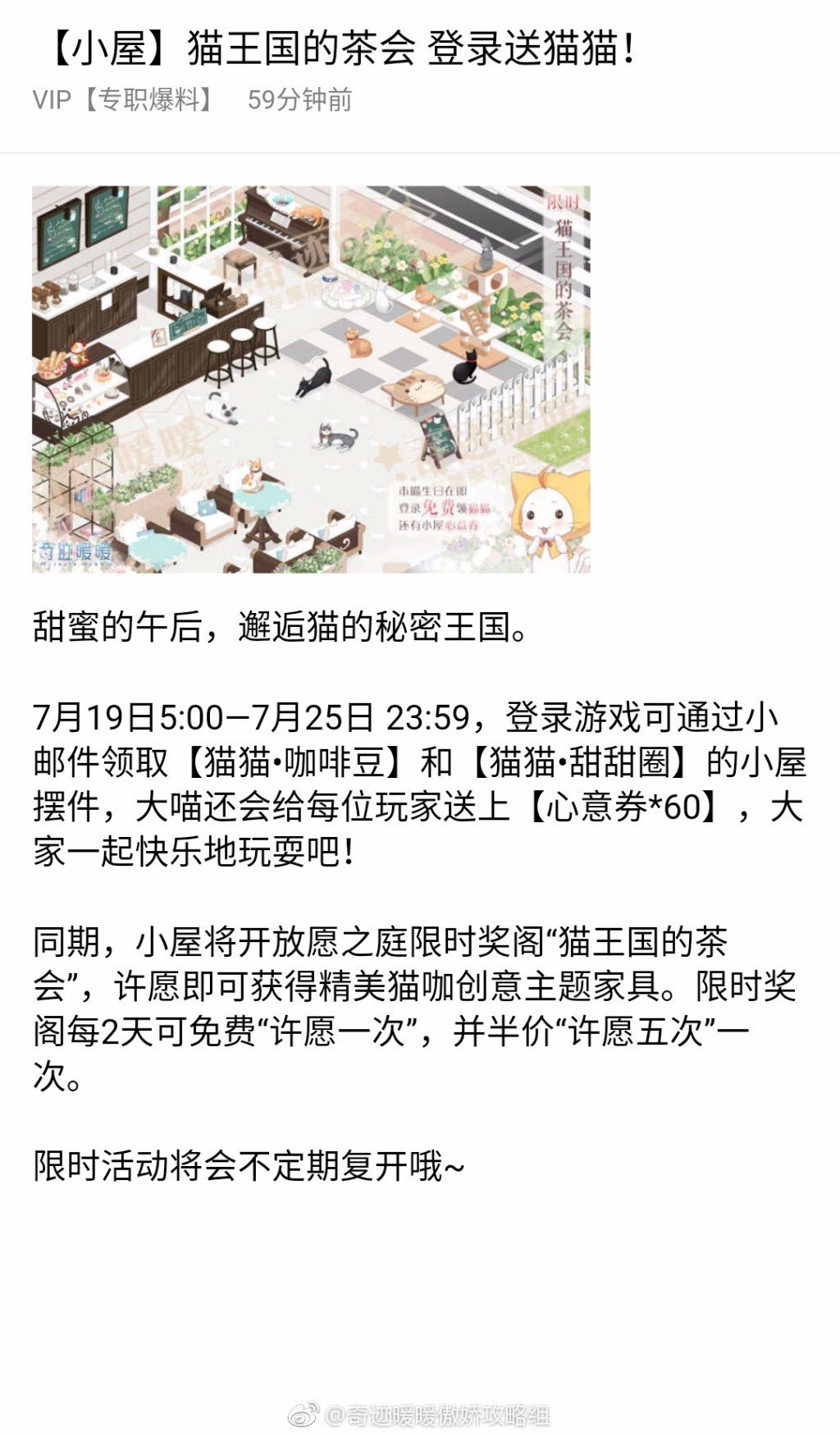 小屋新阁—猫王国的茶会