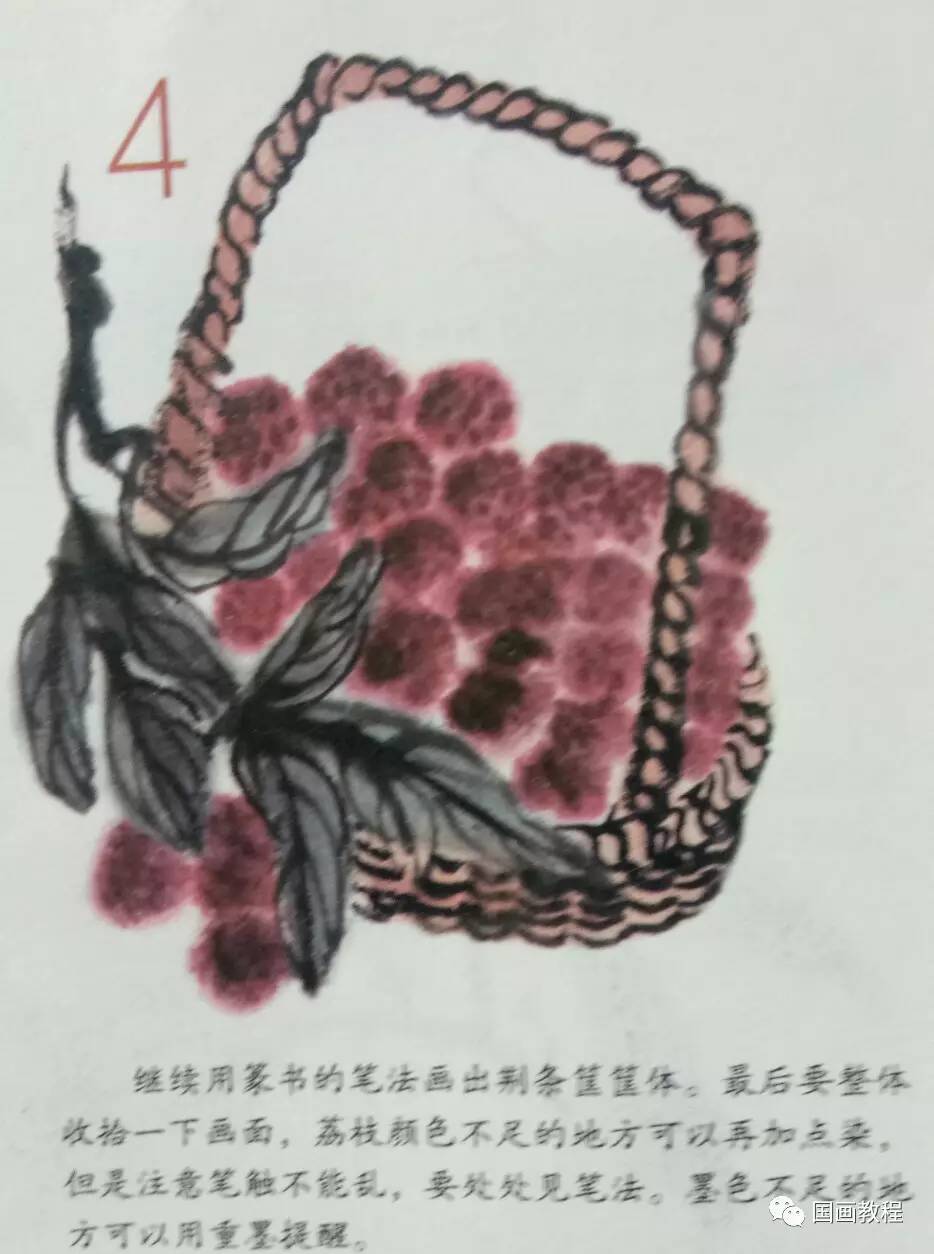 怎样画荔枝