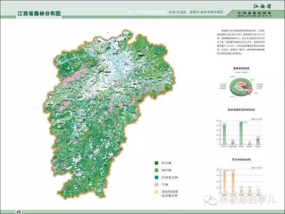 图18 福建省森林分布图森林覆盖率 :65.95%