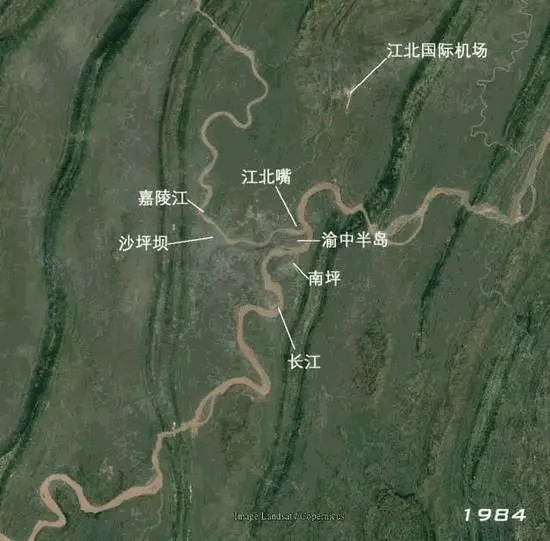 重庆32年来各阶段卫星图片首次亮相!沙坪坝这变化简直图片