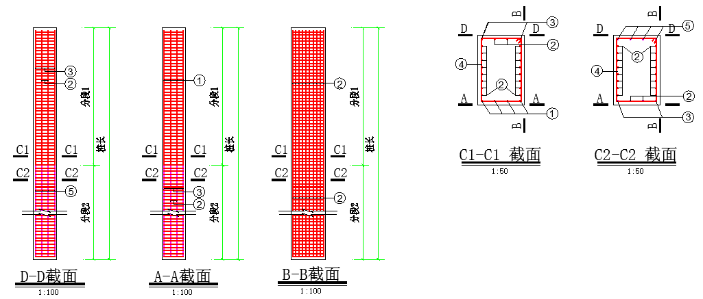 geo5排桩施工图模板(抗滑桩,深基坑)