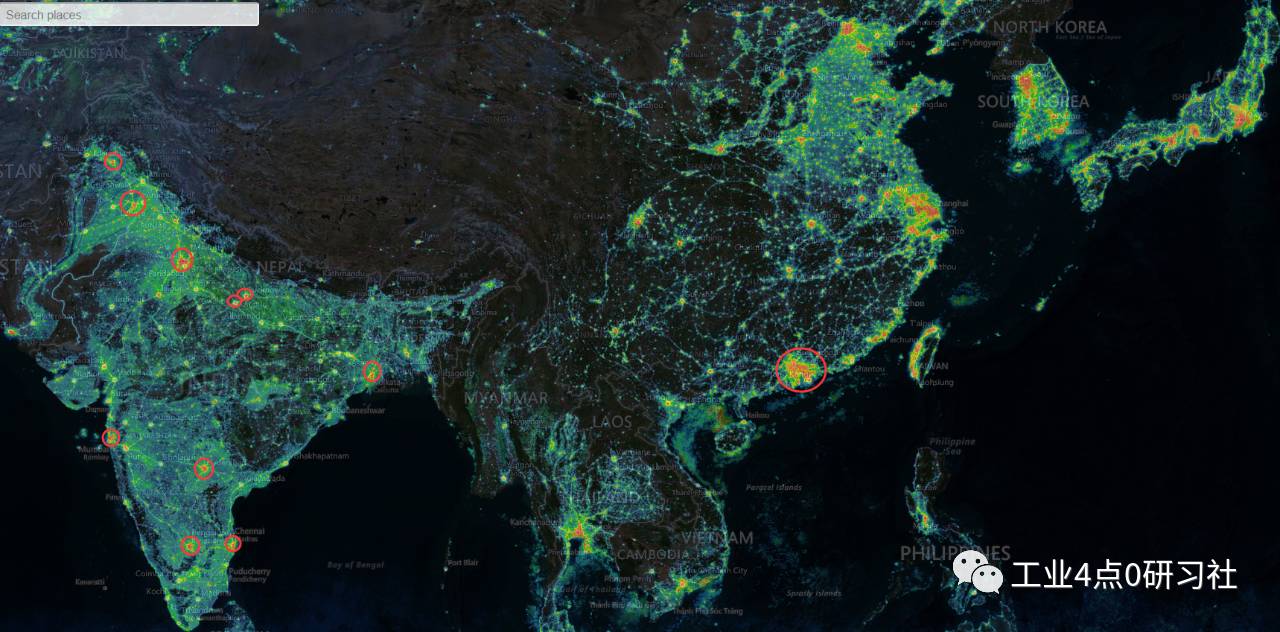 夜间卫星图看发达程度,为何印度比中国亮灯面