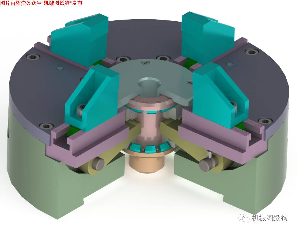 【工程机械】pifco设计的气动卡盘模型3d图纸 step格式