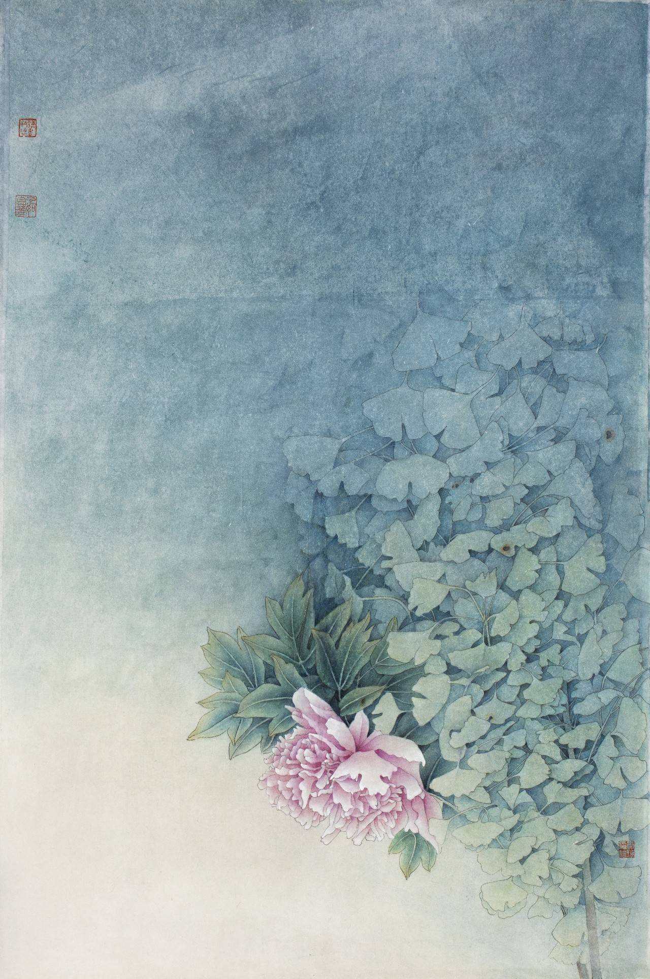 画语  工笔 67cmx46cm 纸本