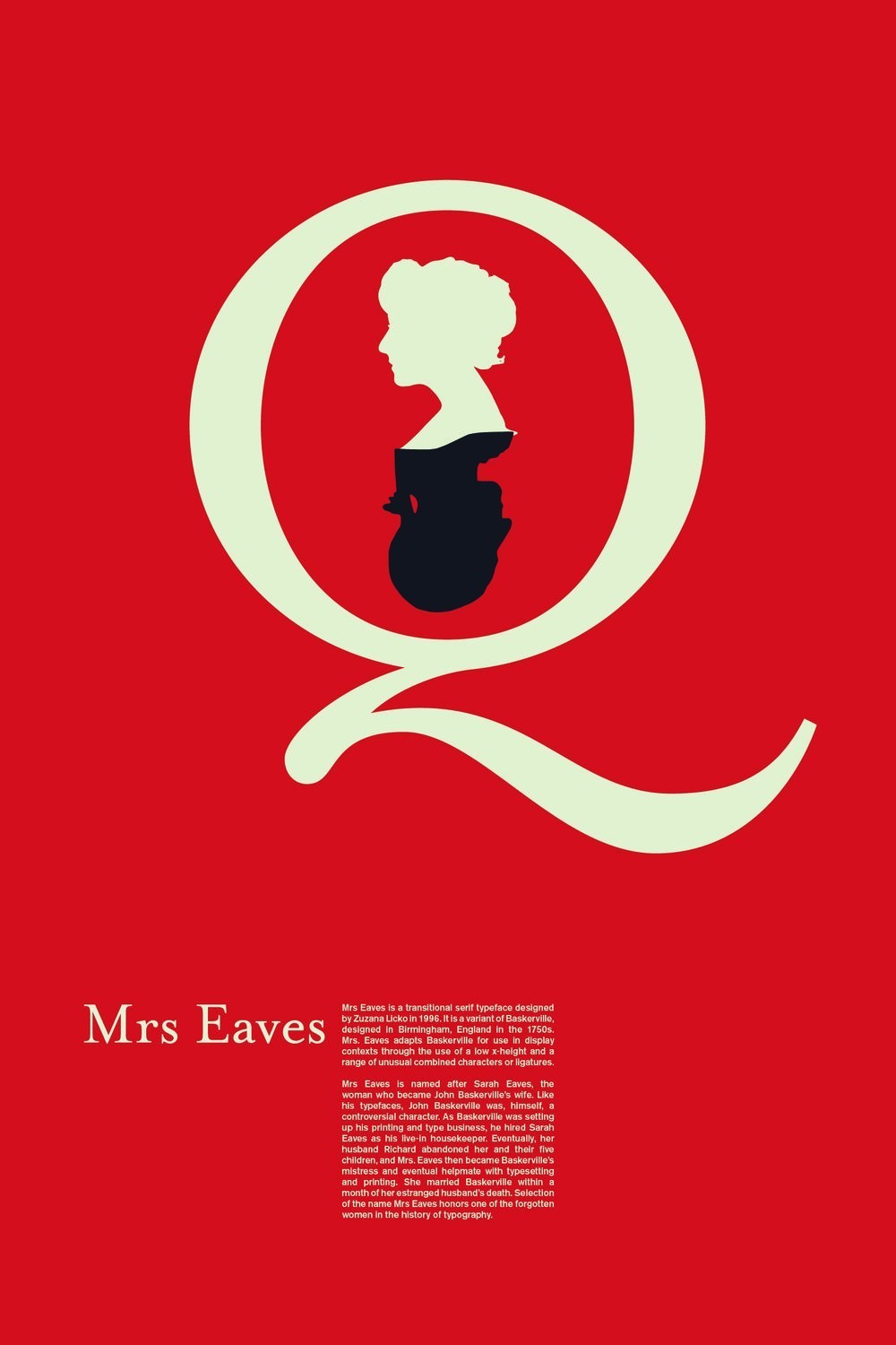 mrs eaves love story. design by jezneel ross