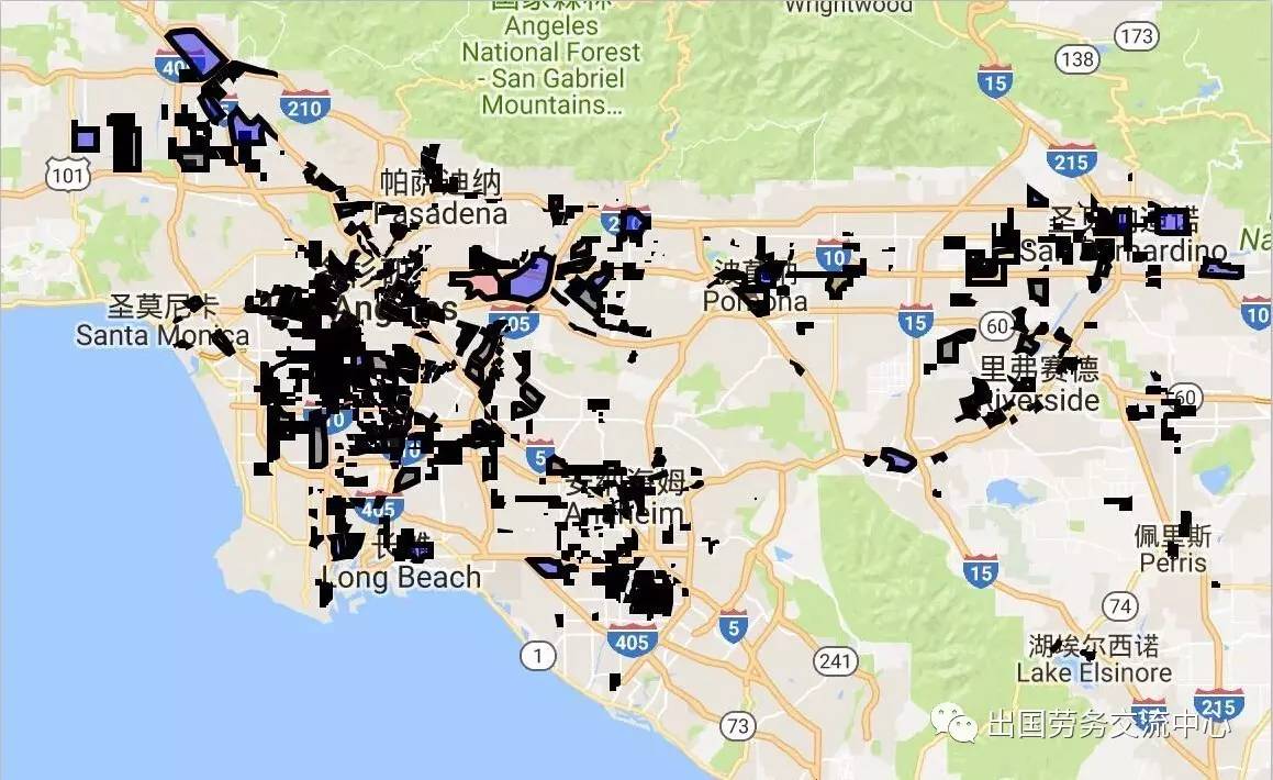 就连华人区都有帮派划分的地盘(洛杉矶市中心千万别随便 溜达)除了众