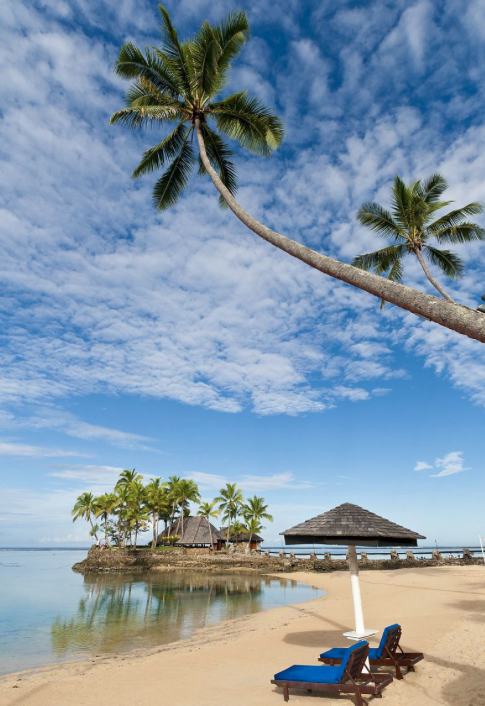 斐济维提岛珊瑚海岸的迷人沙滩与海岸线