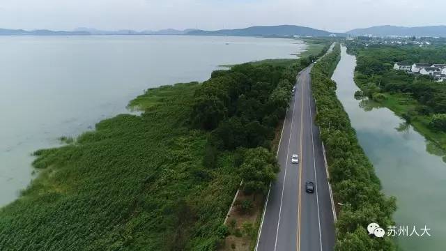 东太湖滨湖大道 太湖是苏州的母亲湖 咱们苏州独占太湖70%的水域面积