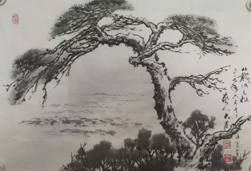 降龙十八掌画出了山水画